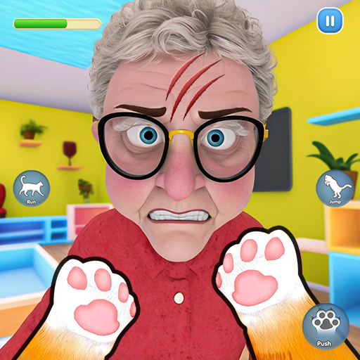 Cat vs Granny: Prankster Games Logo