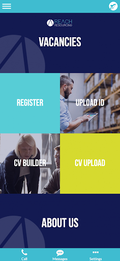 Android application Reach Resourcing screenshort