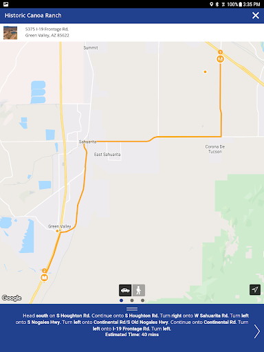 Screenshot of Southern Arizona Attractions
