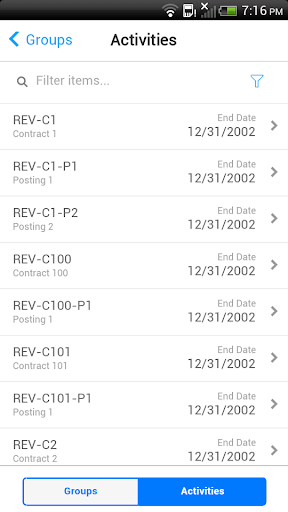 Infor Lawson Mobile Projects Screen 3