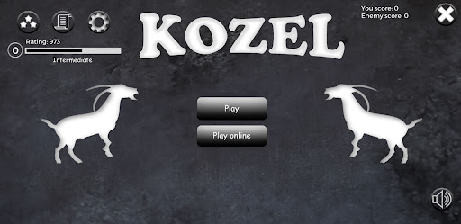 Android application Kozel (Card game) screenshort