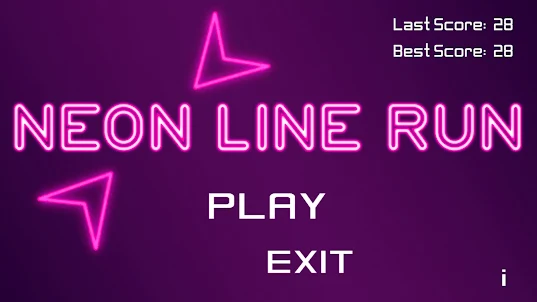 Neon line run