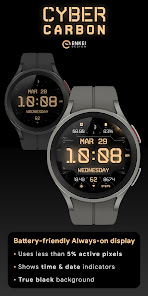 Captura de Pantalla 3 Cyber Carbon - watch face android