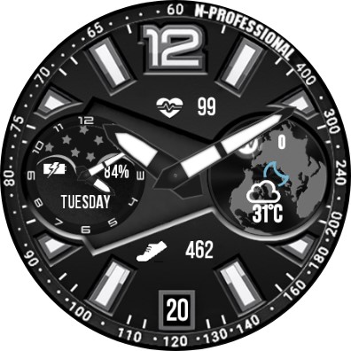 N-SPORT601 Moonphase WatchFace screenshot 7