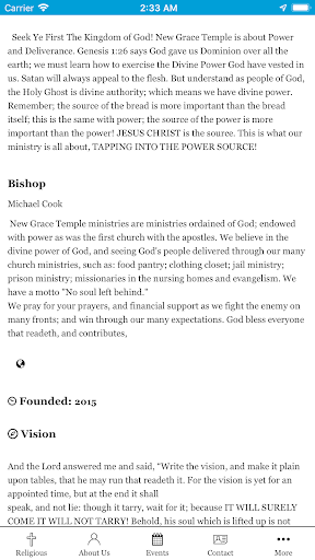 New Grace Temple screenshot 0