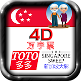 4D, TOTO, SG Sweep Large Fonts icon