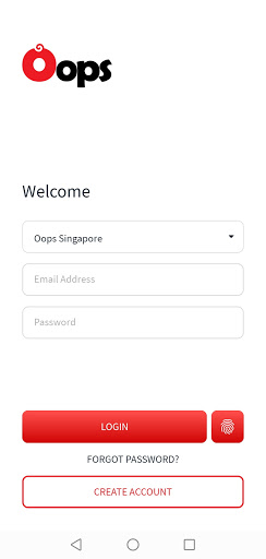 Android application Oops screenshort