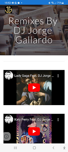 Android application Remixes By DJ Jorge Gallardo screenshort