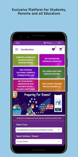 Android application Test Generator | CBSE JEE NEET screenshort