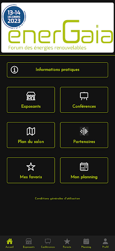 Android application EnerGaïa screenshort