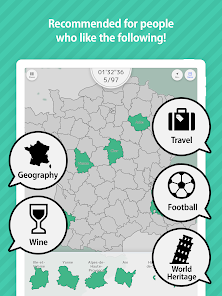 Captura 6 E. Learning France Map Puzzle android