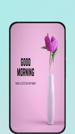 Android application good morning photo screenshort