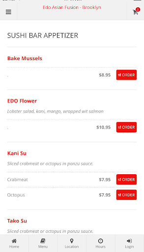 Edo Asian Fusion - Brooklyn Screen 3