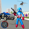 Spider Capitain american Stickman Rope Hero Mafia app apk icon
