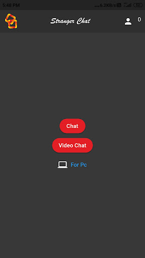 Chat With Stranger(Text/Video) Screen 2