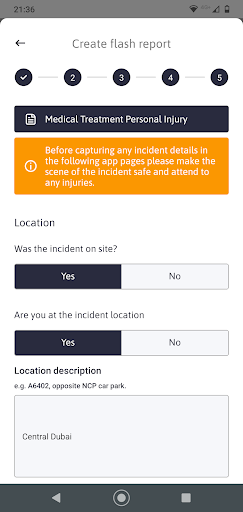 CSN Incidents UAE Screen 2