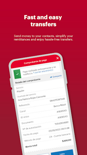 Screenshot of Banca Móvil BAC