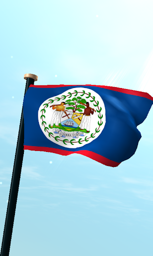 Android application Belize Flag 3D Live Wallpaper screenshort