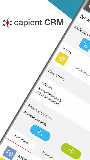 Android application capient CRM screenshort
