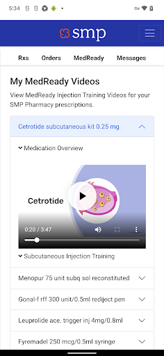 Android application SMP Pharmacy screenshort