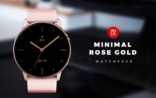 Android application Minimal Rose Gold Watch Face screenshort