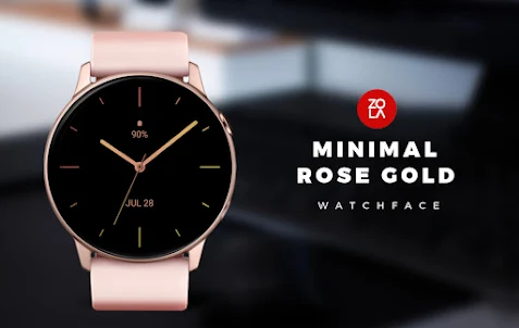 Minimal Rose Gold Watch Face