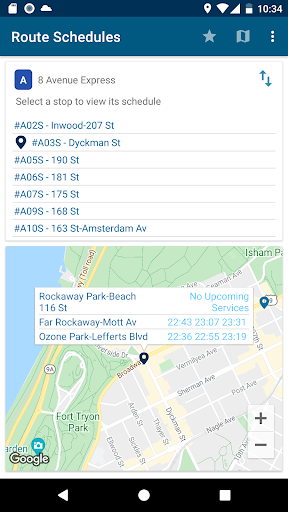 Bus Schedules in NYC Screen 3