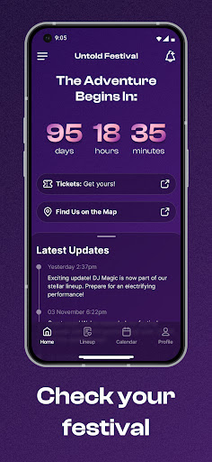 Android application Festivawl - All your festivals screenshort