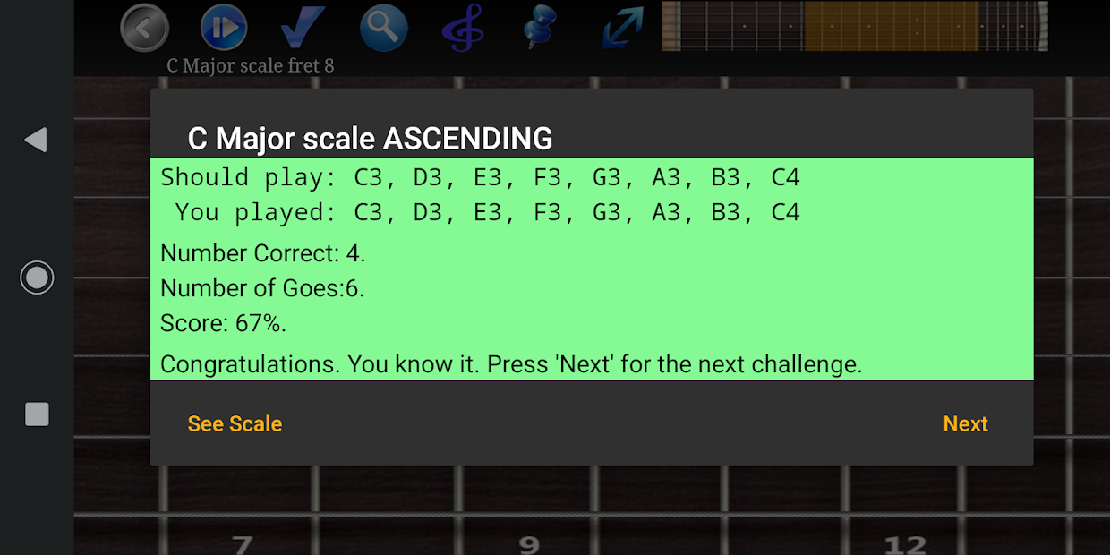 Screenshot 5 escalas de guitarra pro android