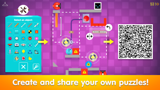 Heart Box: physics puzzle game Screenshot