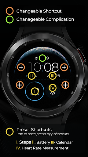 TVV Earth Digital Watch Face screenshot 3