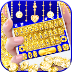Cover Image of Download Golden Glitter Keyboard Theme 1.0 APK