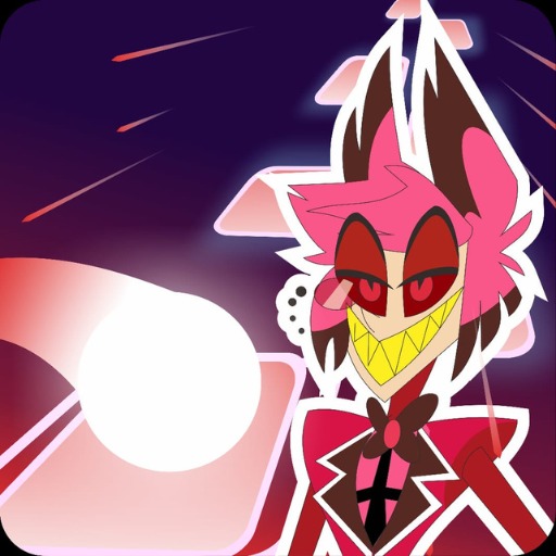 Alastor Tiles Dance Hazbin EDM Logo