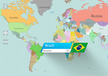 Countries on the world map 9