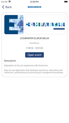 Euroforum - Experience Screen 2
