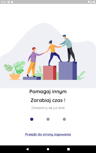 Android application Bank Czasu screenshort