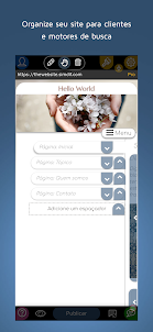 Website builder no Android