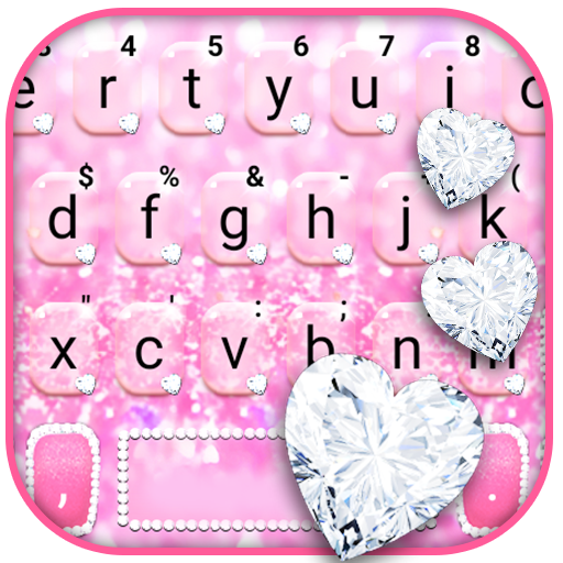 Luxury Pink Diamonds Keyboard logo