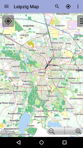 Android application Leipzig Offline City Map Lite screenshort