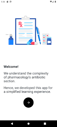 Android application Antibiotics & Bacteria Quizzes screenshort