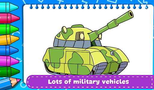 Military Vehicles Coloring