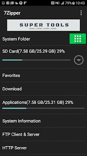 7Zipper - File Explorer (zip, Capture d'écran