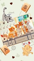 screenshot of Cute Kittens Keyboard Background