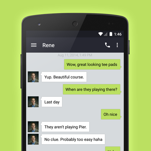 EvolveSMS Theme Bubbly Green