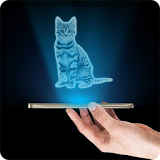Hologram Cat 3D Simulator icon