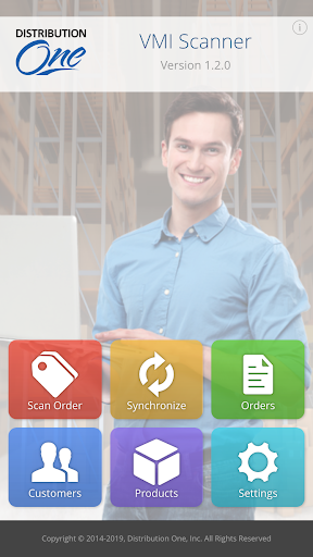 Android application Distribution One VMI Scanner screenshort