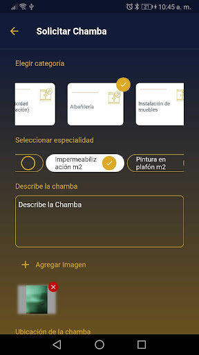 Solucionex Screen 2
