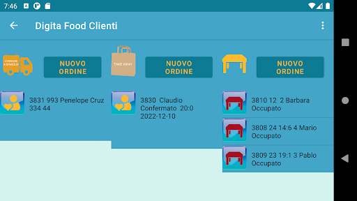 DigitaFood Manager Screen 2