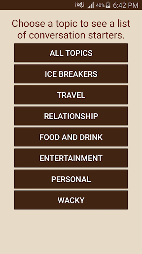 Conversation Starters