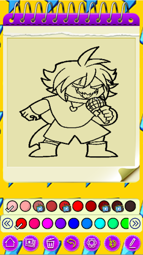 Friday Night Funkin Coloring Book FNF